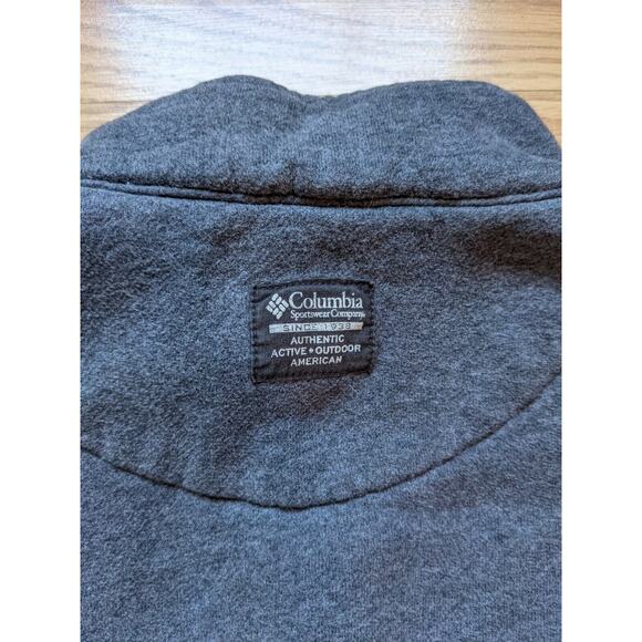 Mens Columbia 1/4 Zip Pullover Sweatshirt Quarter Zip Size LT Gray - Picture 3 of 11